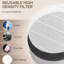 New SProR Cordless & Rechargeable Nail Dust Collector White Nagel Afzuigers