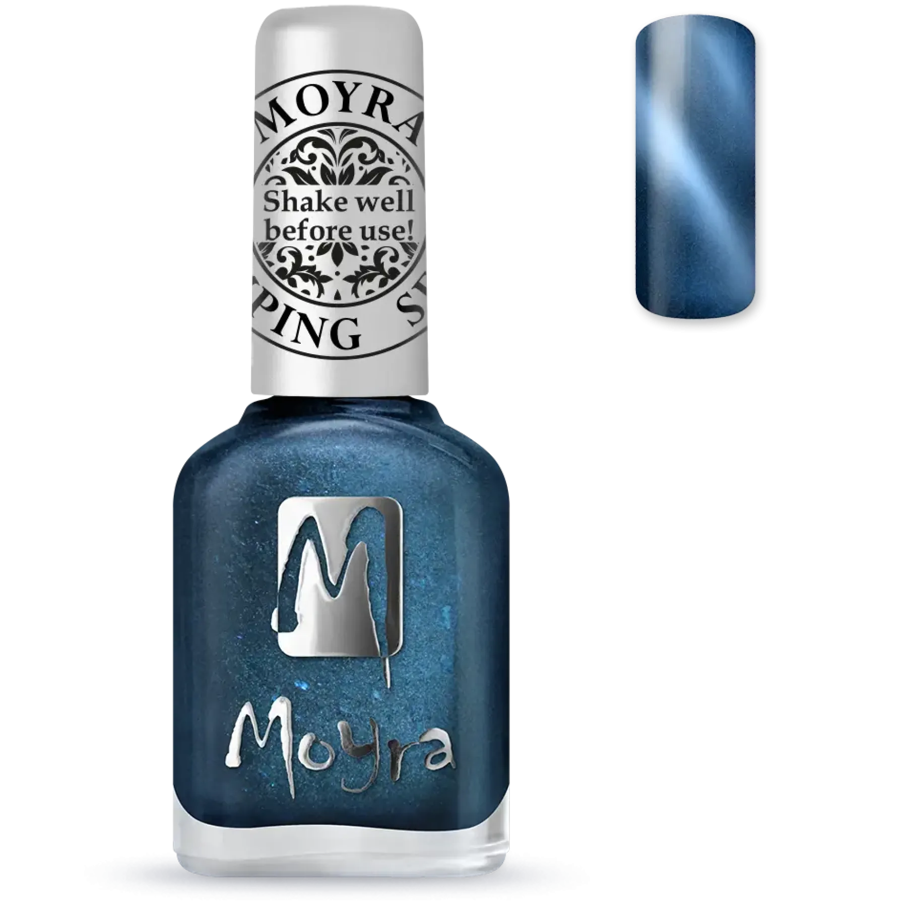 Stamping Nail Polish Cat Eye SP33 Magnetic Blue Cat Eye Nagellack|3. Nagellak