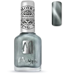 Stamping Nail Polish Cat Eye SP30 Magnetic Silver Cat Eye Nagellack|3. Nagellak
