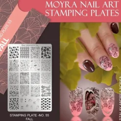 Online Stamping Plate No. 55 Fall Nagelkunst