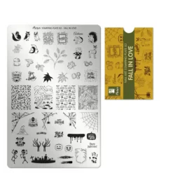 Stamping Plate No. 83 Fall In Love Nagelkunst