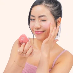 Hot Stay Blushin! Lip and Cheek Cream Blush Keychain Sunkissed Rouge