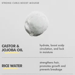 Discount Strong Curls Rosemary Oil Strenghtening Styling Foam Hauptzutat|Hoofdingrediënt Haircare