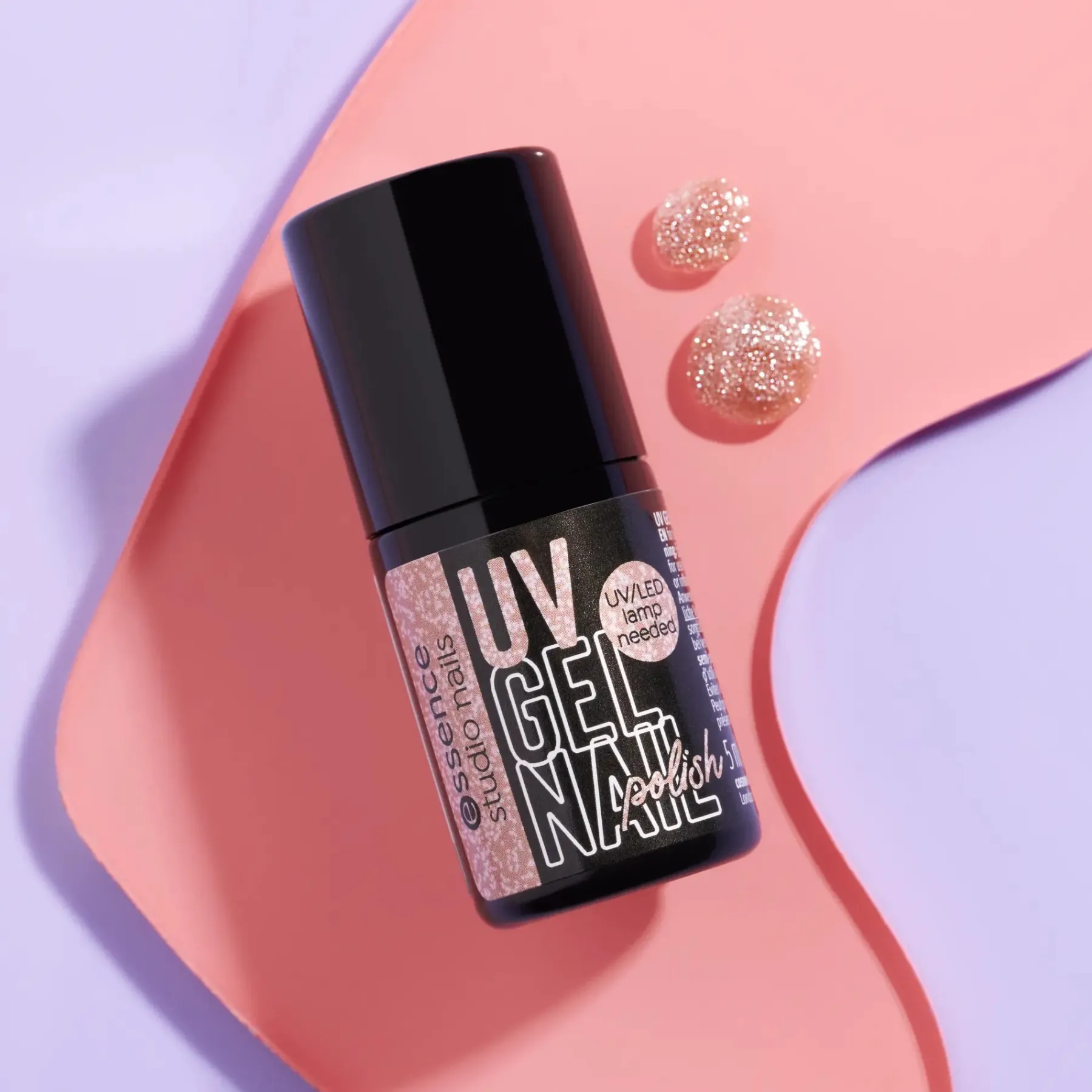 Studio Nails UV Gel Nail Polish 24 Glitterally Rose 5. Gellak