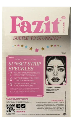 New Sunset Strip Speckles Face Jewels