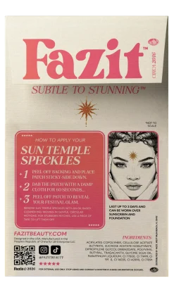 New Sun Temple Speckles Face Jewels