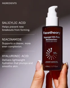 Clearance Supergel Oil-Free Moisturiser Vegan Pflege|Feuchtigkeitscremes