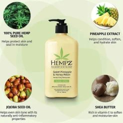 Clearance Sweet Pineapple & Honey Melon Herbal Body Moisturizer 500 ml. Everything Shower|Körperlotion