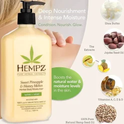 Clearance Sweet Pineapple & Honey Melon Herbal Body Moisturizer 500 ml. Everything Shower|Körperlotion