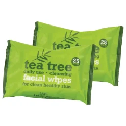 Best Tea Tree Facial Wipes Twin Pack Vegan Pflege|Reinigungsmittel