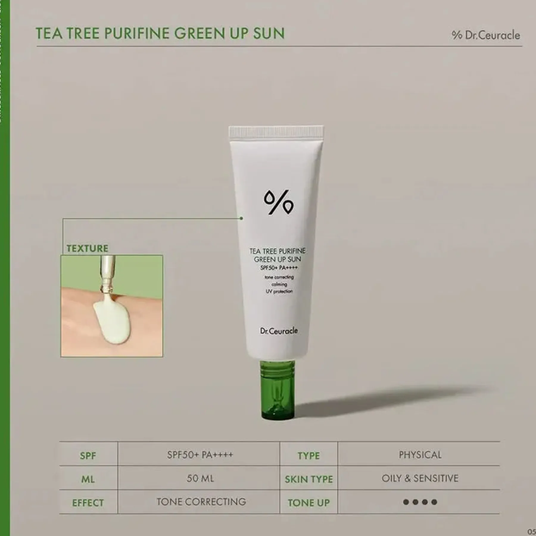 Best Tea Tree Purifine Green Up Sun Hauptzutat|Vegan Pflege