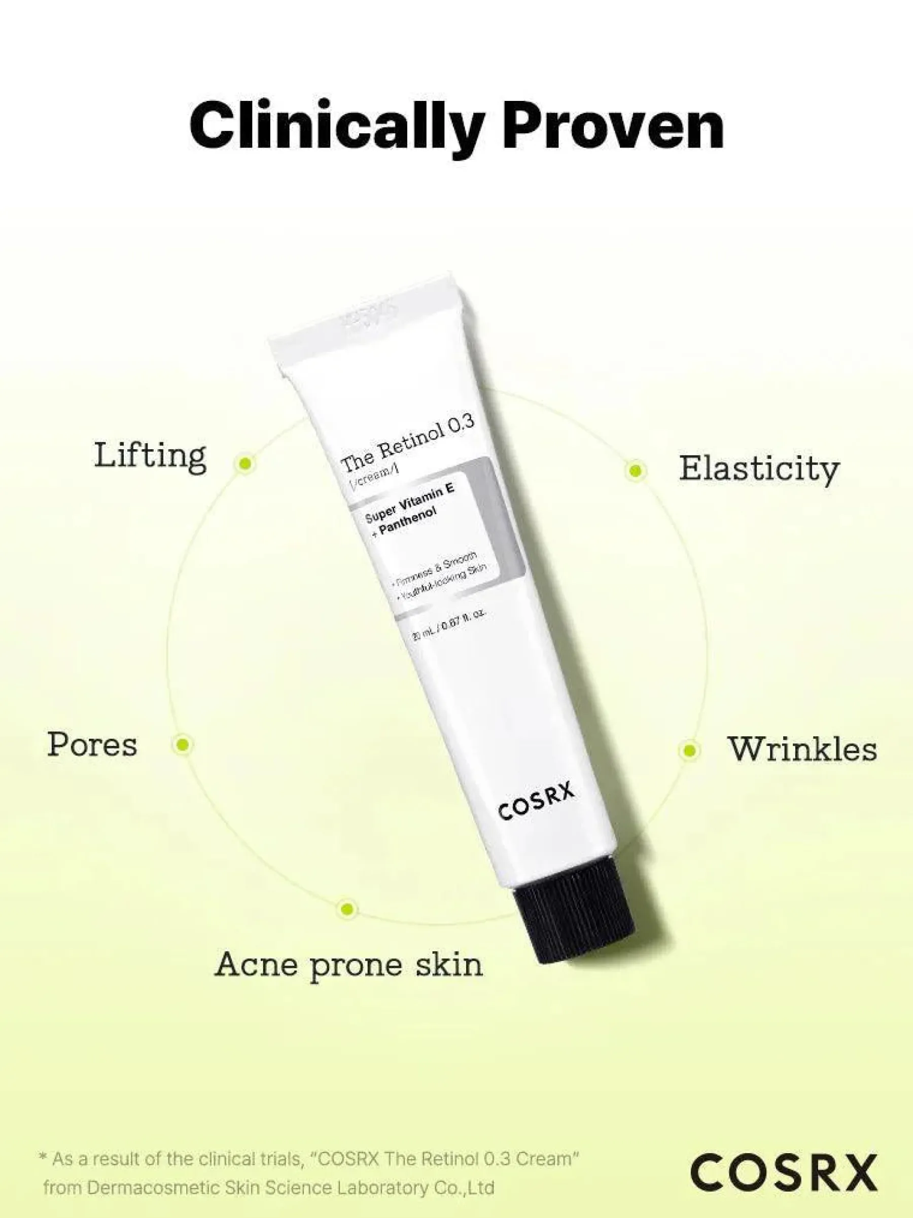 The Retinol 0.3 Cream Hauptzutat|Anti-Unreinheiten-Serum