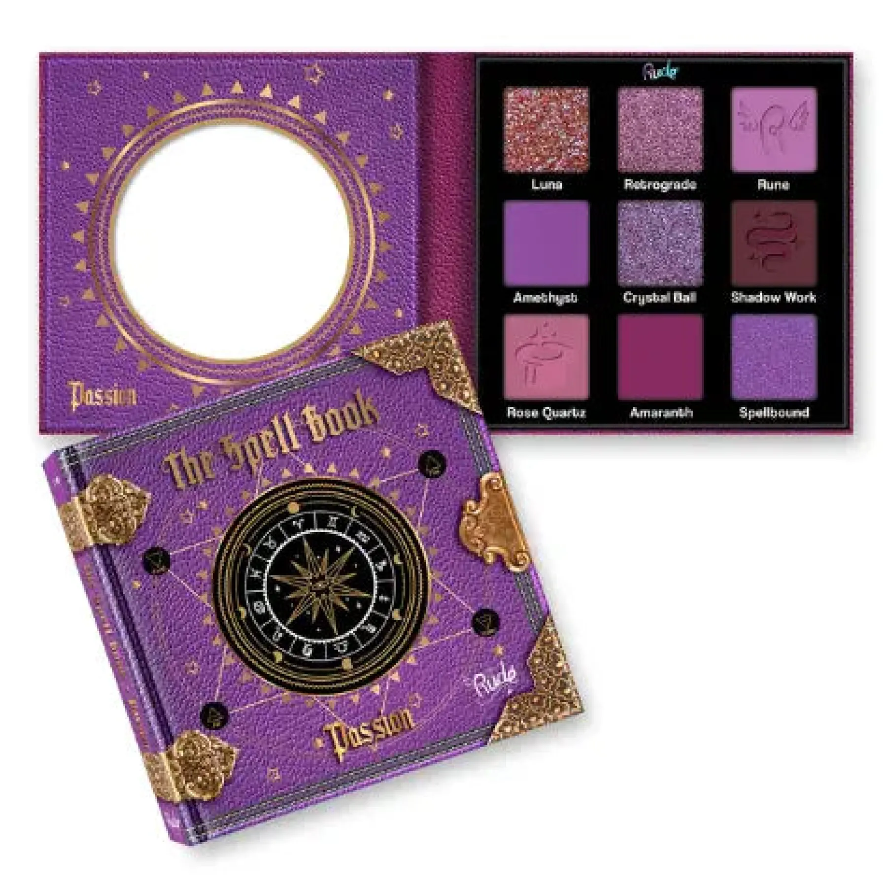 Hot The Spell Book Smooth and Blendable Eyeshadow Palette Passion Lidschatten|Vegane Lidschatten