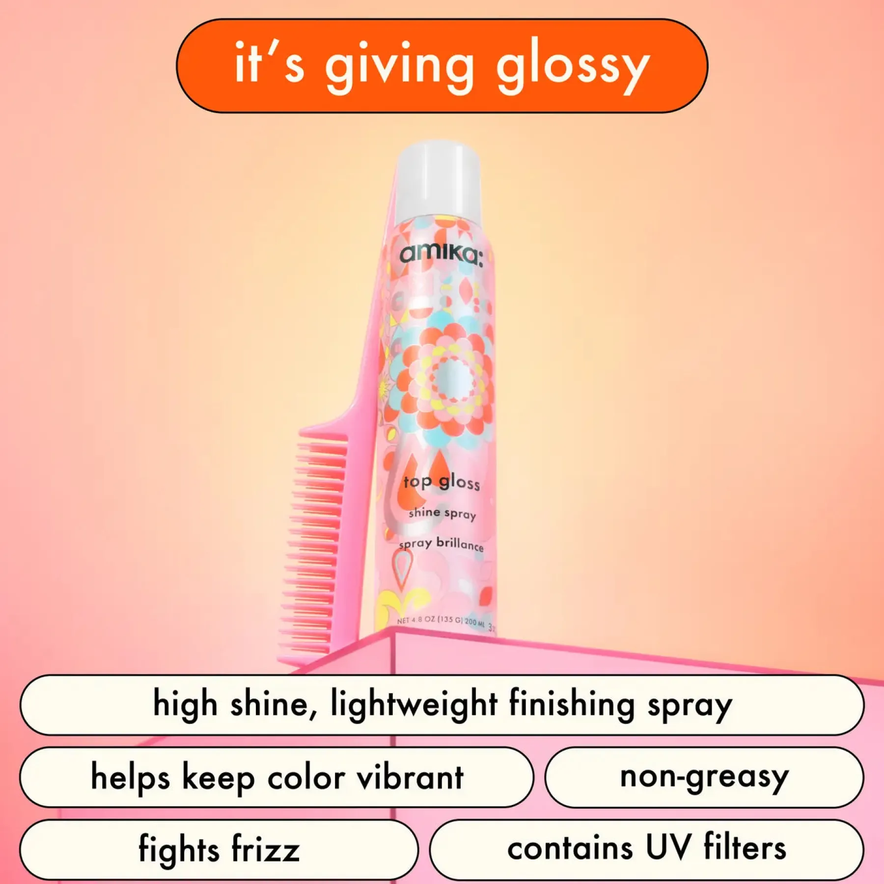 Online Top Gloss Hair Shine Spray Styling Spray|Haarprobleem