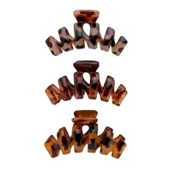 Online Tortoiseshell Claw Clips 3 Pack Haarspangen & -Clips
