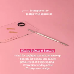 Hot Transparent Makeup Mixing Palette & Spatula Mixing Palettes