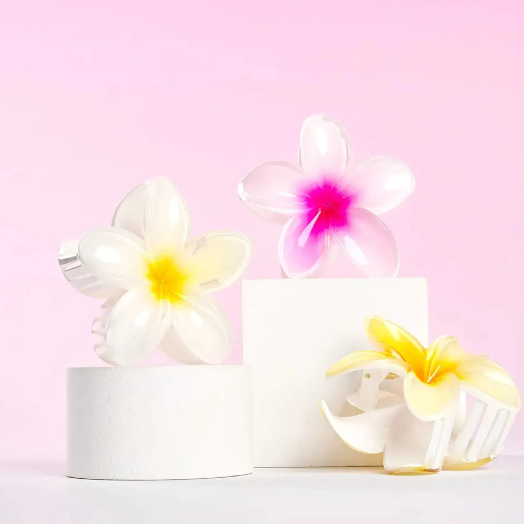 Discount Tropical Flower Claw Clips 3 Pack Haarspangen & -Clips