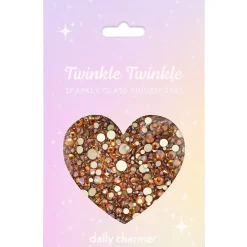 Online Twinkle Twinkle Rhinestone Amber Glow Nagelkunst