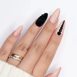Clearance Twinkle Twinkle Rhinestone Jet Black Nagelkunst