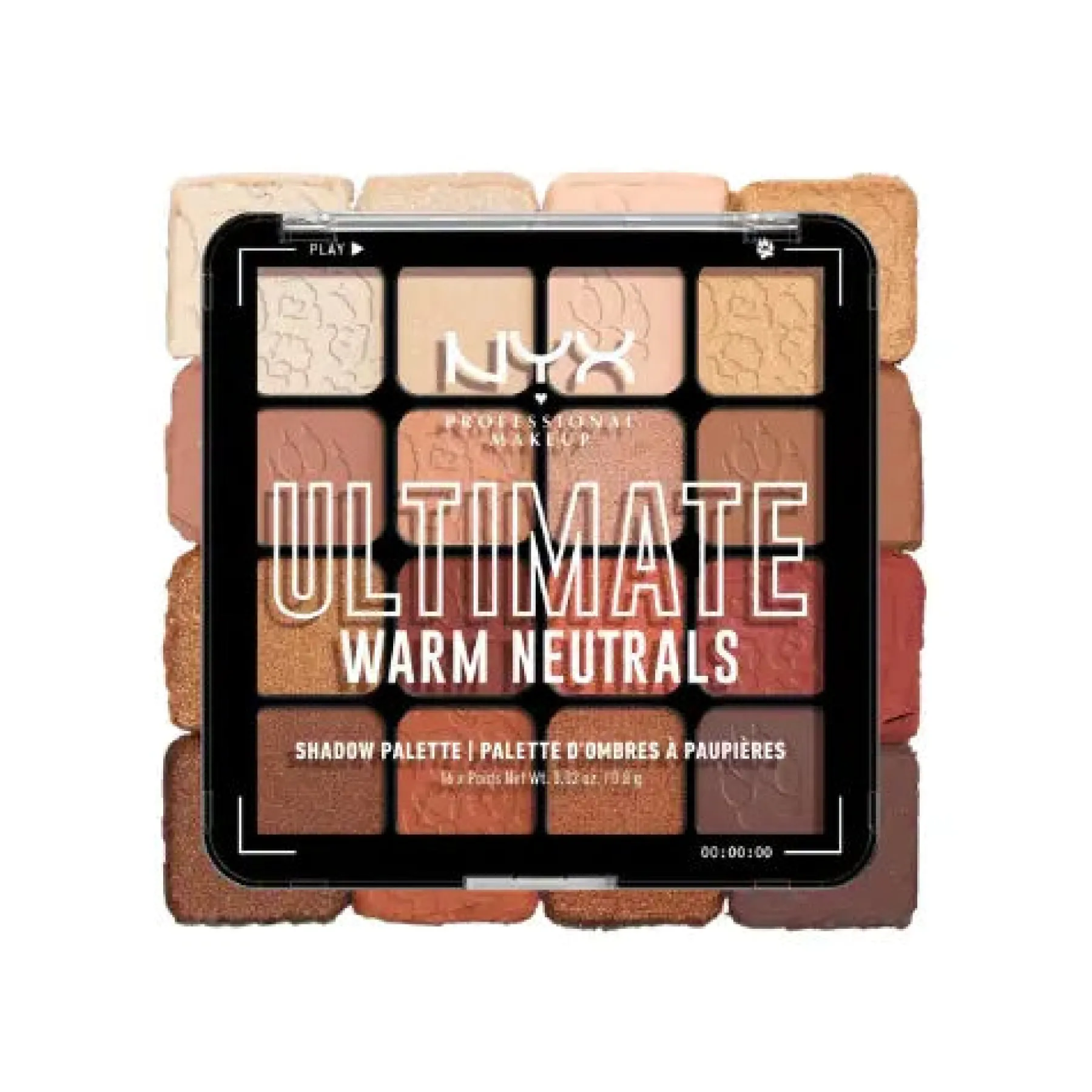 Online Ultimate Shadow Palette 16 Pan Warm Neutrals Lidschatten|Vegane Lidschatten
