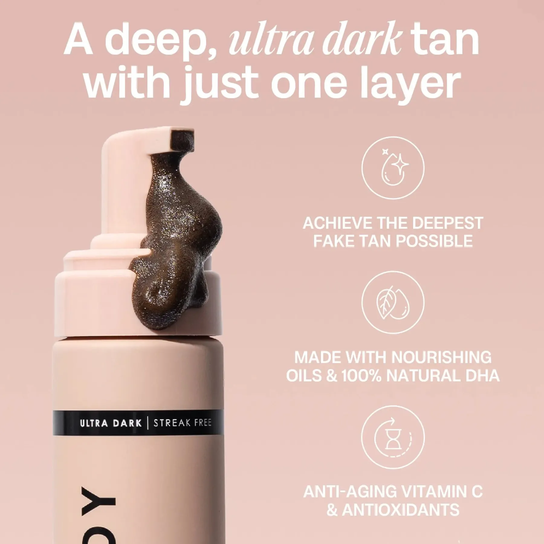 Online Ultra Dark Self Tanning Mousse Vegan Tanning|Tanning Mousse
