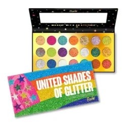 Sale United Shades of Glitter 21 Pressed Glitter Palette Lidschatten|Vegane Lidschatten