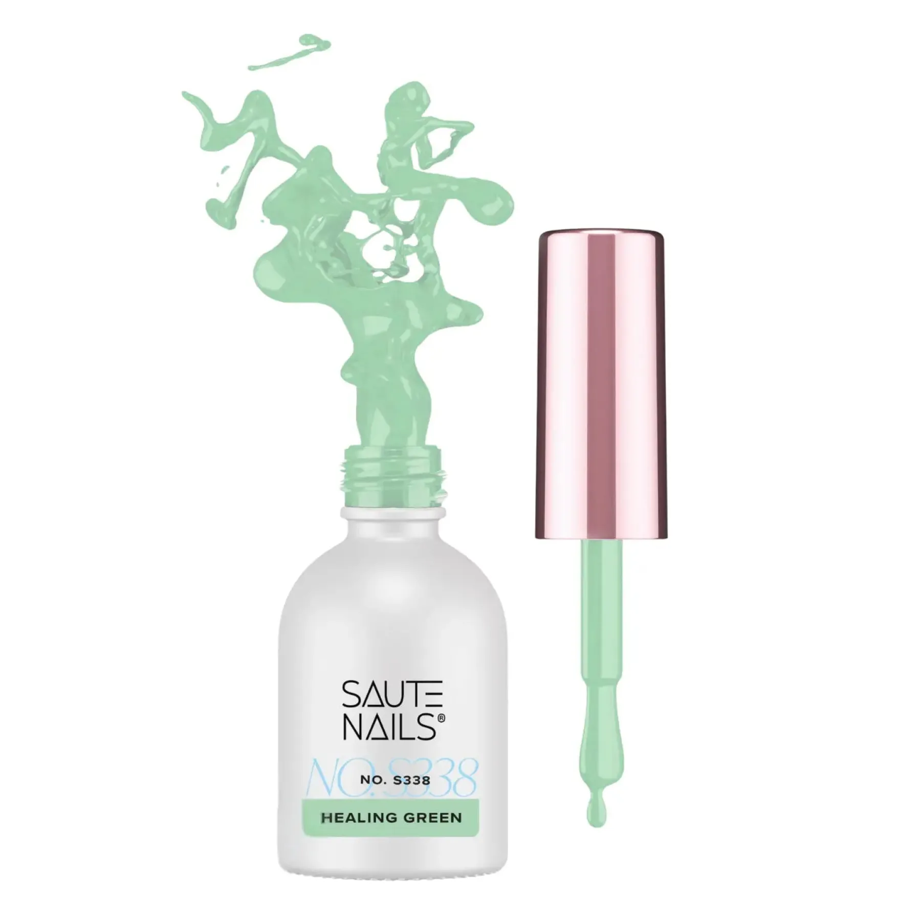 Discount UV Gel Polish S338 Healing Green Veganer Nagellack|Hema-Frei