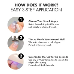 Hot UV Gel Strips Magic Cocoa 3. Nail Wraps