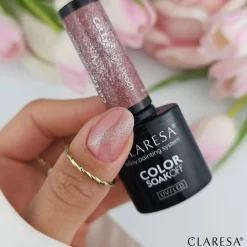 Sale UV/LED Cat Eye Nail Polish Nude Glow Light Peach Veganer Nagellack|Cat Eye Gellack