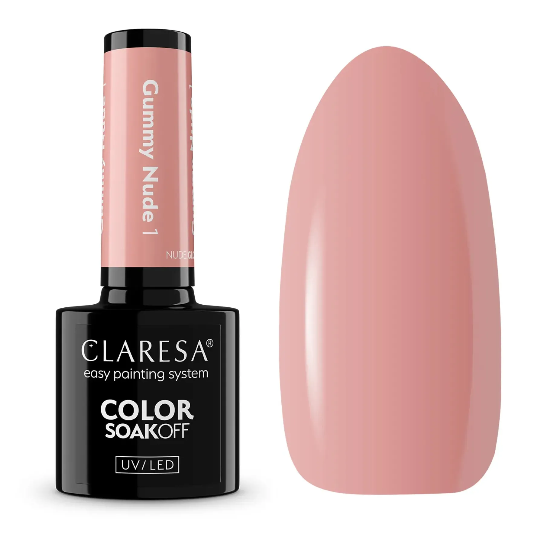 UV/LED Nail Polish Nude Glow Gummy Nude 1 Veganer Nagellack|5. Gellak
