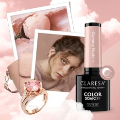 Outlet UV/LED Nail Polish Nude Glow Gummy Nude 3 Veganer Nagellack|5. Gellak