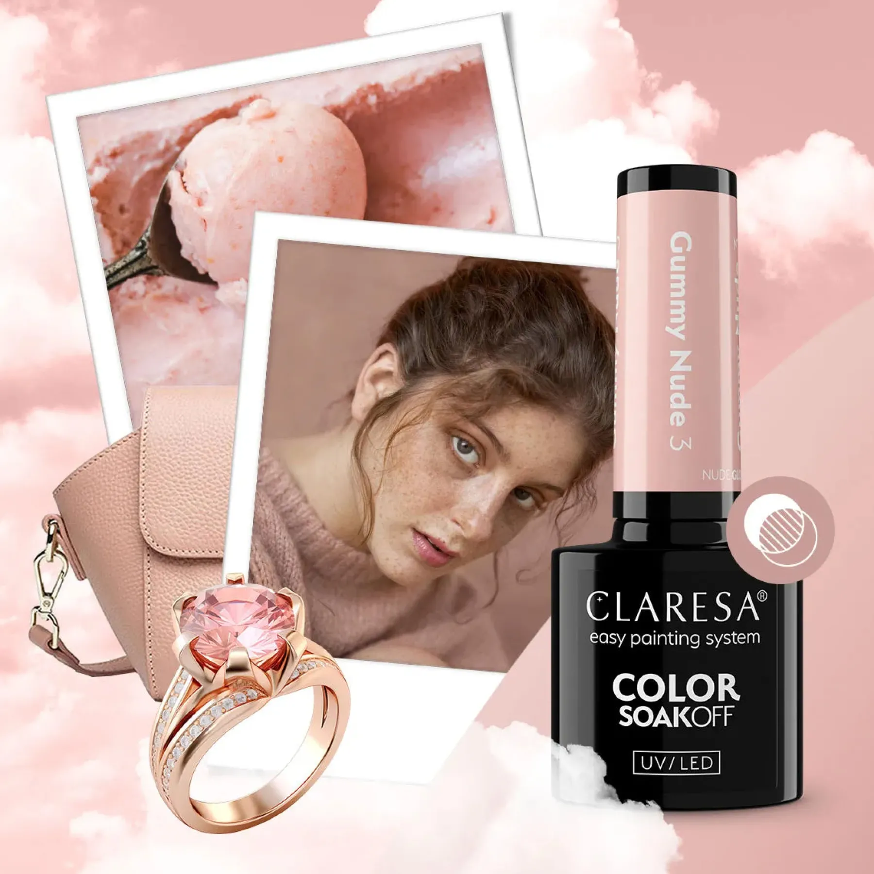 Outlet UV/LED Nail Polish Nude Glow Gummy Nude 3 Veganer Nagellack|5. Gellak