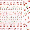 Valentine Bejeweled Nail Art Sticker Coquette Cherry Nagelkunst