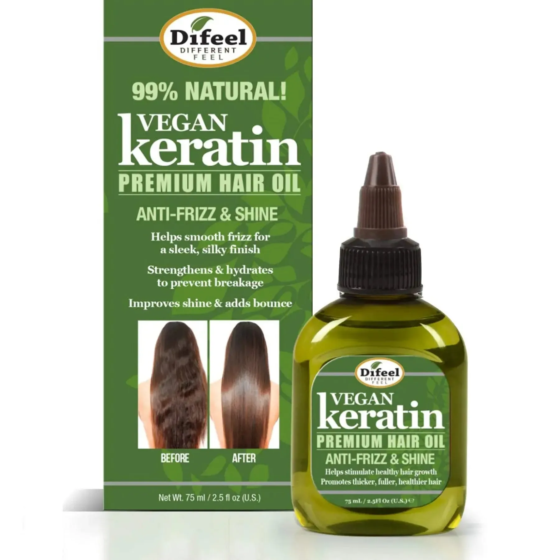 Hot Vegan Keratin Anti-Frizz Premium Hair Oil 11 Schritte Haarpflege Routine|Hauptzutat