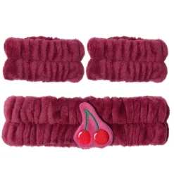 Hot Very Cherry Headband & Cuff Set Makeup Entferner