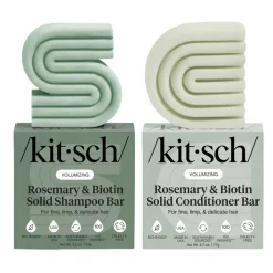 New Volumizing Rosemary & Biotin Shampoo & Conditioner Bar Set Haarpflege-Routinen & Sets|Shampoo