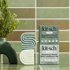 New Volumizing Rosemary & Biotin Shampoo & Conditioner Bar Set Haarpflege-Routinen & Sets|Shampoo