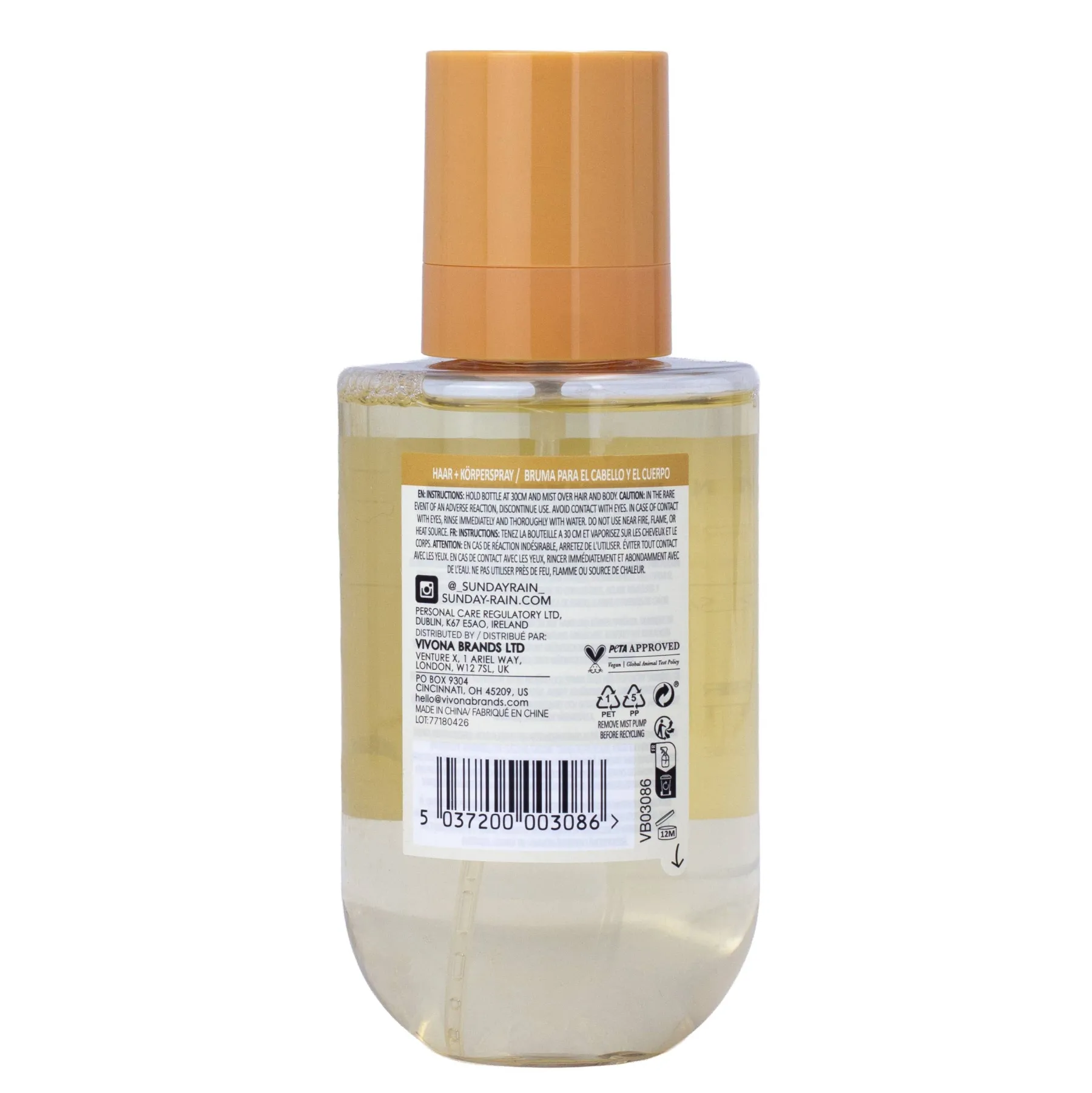 Sale Warm Vanilla Sugar Hair + Body Mist Everything Shower|Körpermist