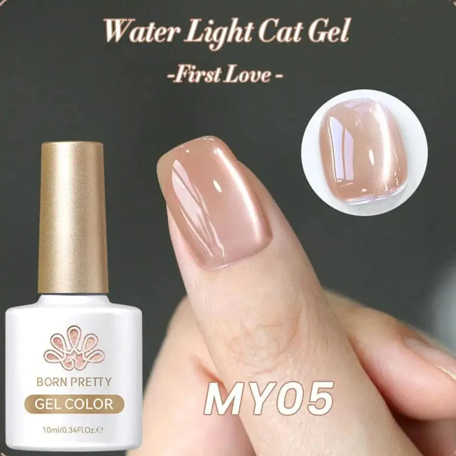 Best Water Light Cat Magnetic Gel MY05 Cat Eye Gellack|Hema-Frei