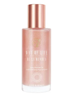 Online Way Of Life Body Shimmer Oil Be Luminous Pink Everything Shower|Körperöl
