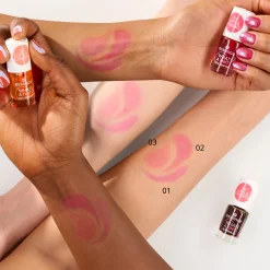 New What A Tint! Lip & Cheek Tint 02 Coral Sunset Rouge