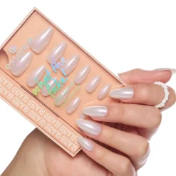 New What The Fake! Press-on Nails Manicure Set 01 Glazed Künstliche Nägel|Veganer Nagellack