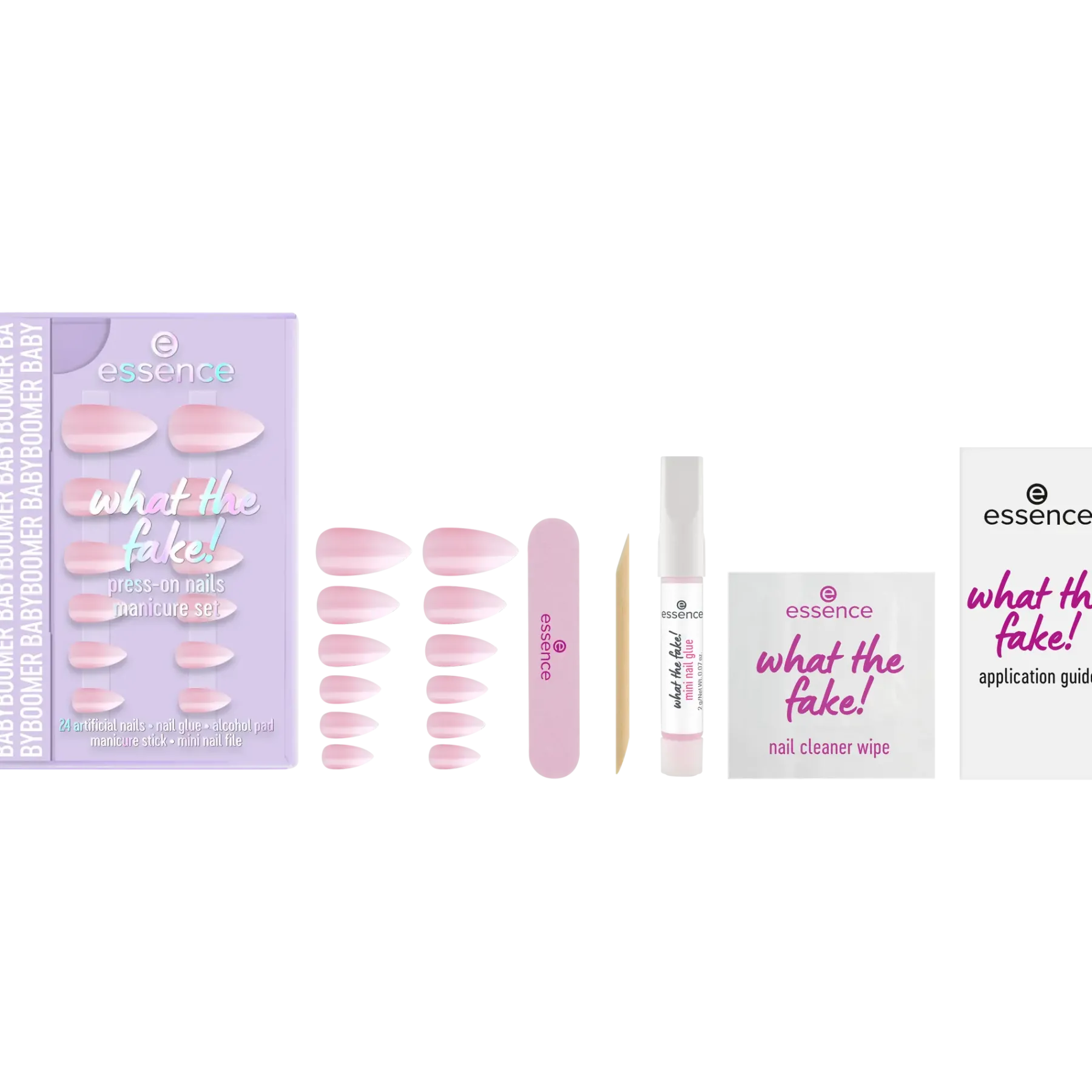 Best What The Fake! Press-on Nails Manicure Set 03 Babyboomer Künstliche Nägel|Veganer Nagellack