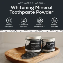 New Whitening Toothpowder Charcoal Vegan Pflege|Zahnaufhellung