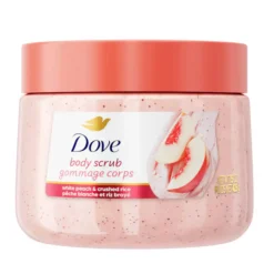 Outlet White Peach & Crushed Rice Body Scrub Körperpeelings|Everything Shower