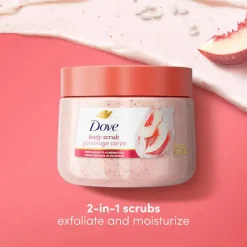 Outlet White Peach & Crushed Rice Body Scrub Körperpeelings|Everything Shower