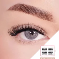 Hot Wispy Volume Pre-Glued Lashes Set Makeup Sets|Künstliche Wimpern