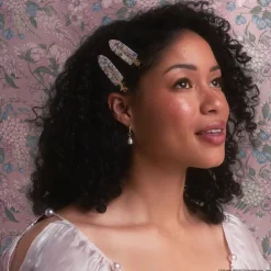 Discount x Bridgerton Creaseless Clips Toile In Bloom Haarpflege-Routinen & Sets|Haarspangen & -Clips