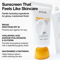 Clearance Zero-Cast Moisturizing Finish Sunscreen Hauptzutat|Vegan Pflege